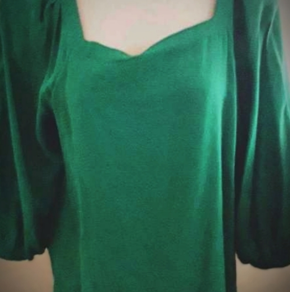 Hunter Green flowy sleep e top by the Loft